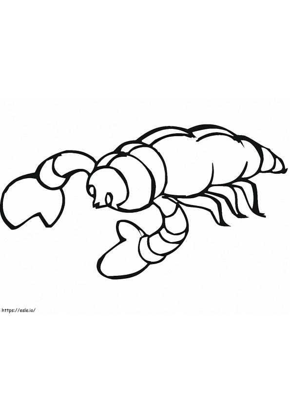 Coloriage Scorpion 11 à imprimer dessin