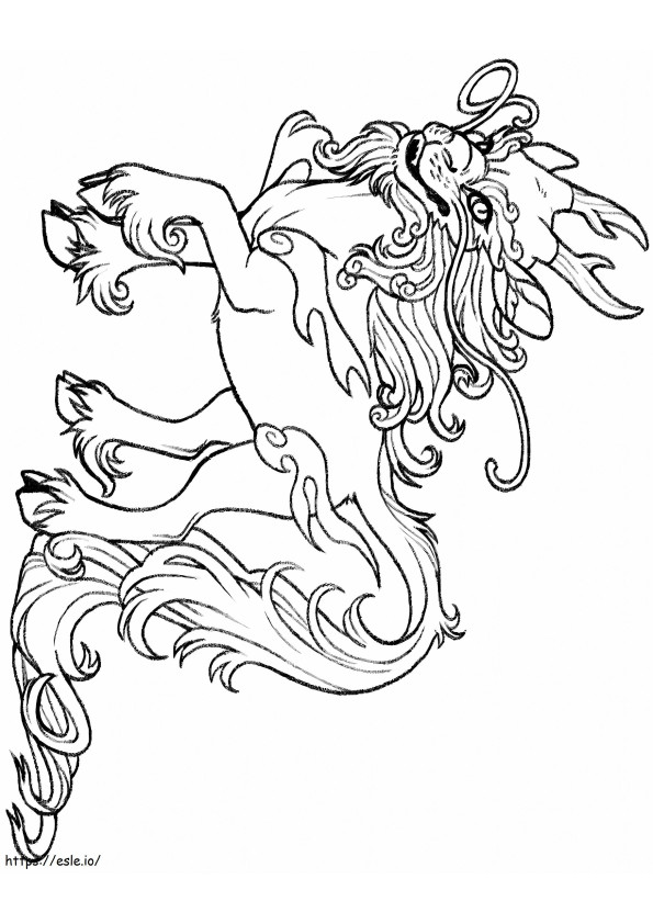Made Unicorn A4 coloring page