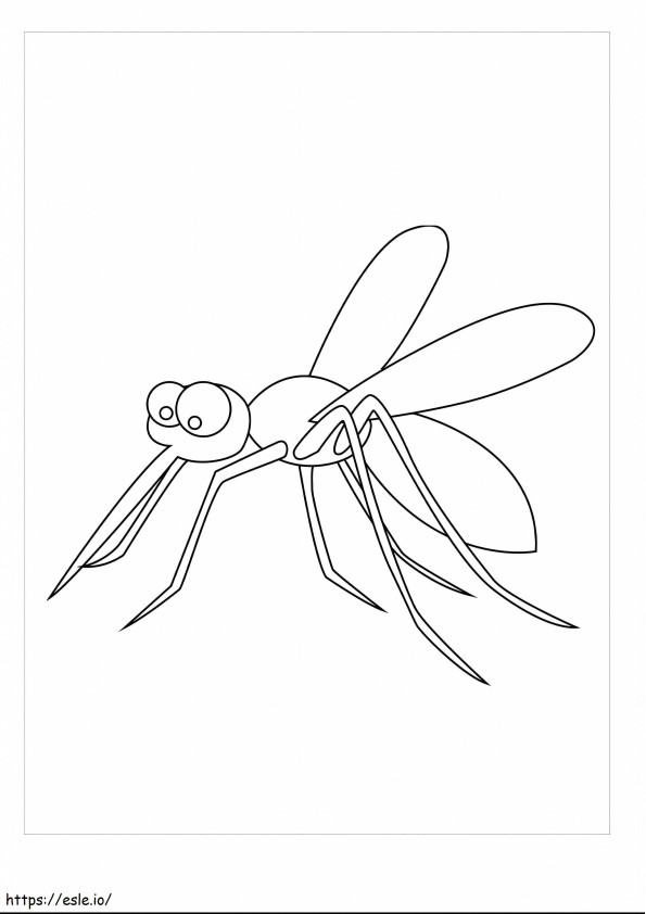Zanzara da colorare