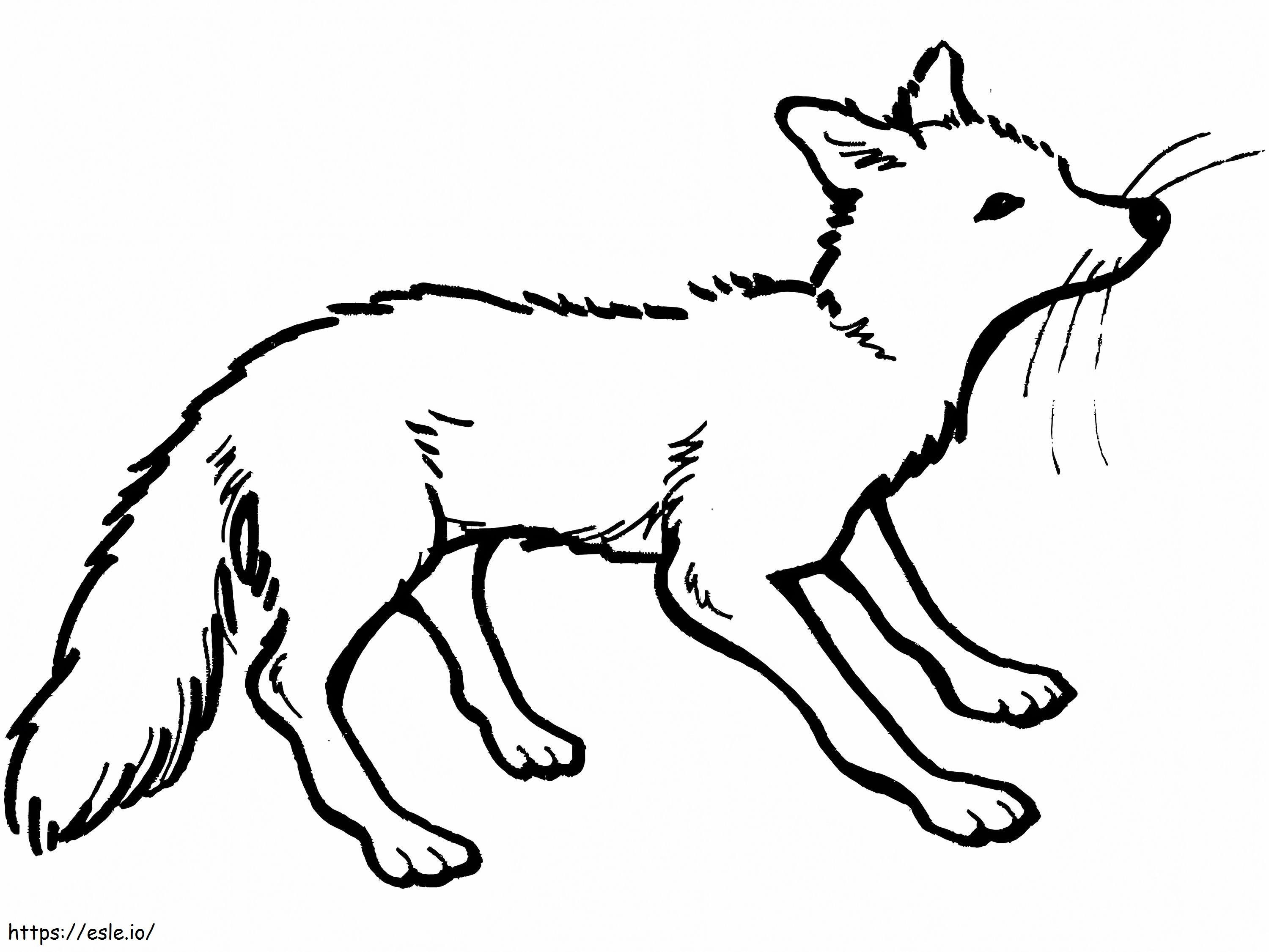 Red Vixen coloring page