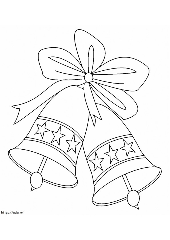 Two Bell coloring page