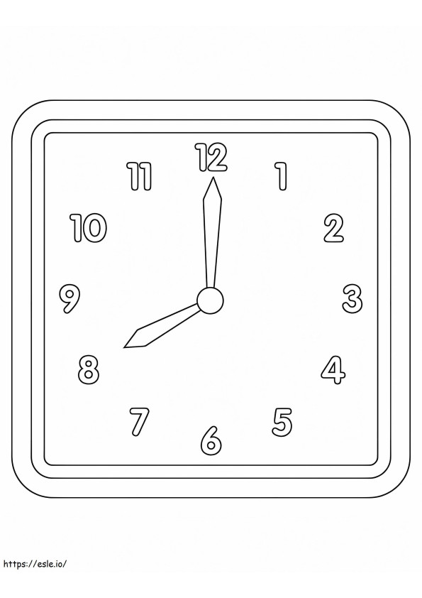 Coloriage Horloge normale à imprimer dessin