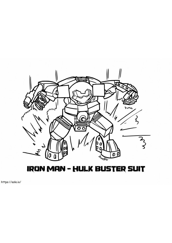 Lego Hulk Busters coloring page