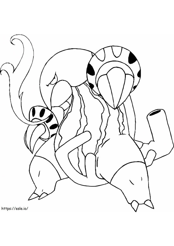 Coloriage Pokémon Heatmor Gen 5 à imprimer dessin