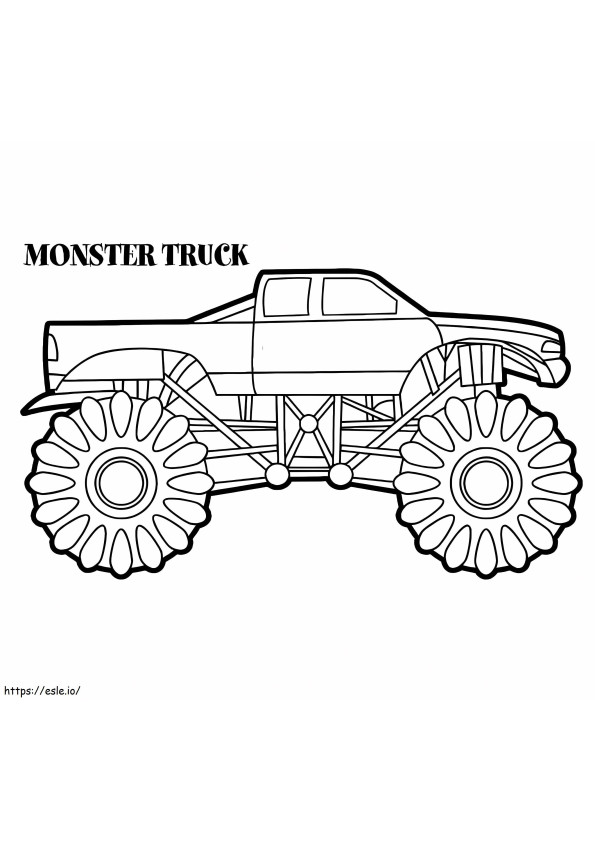 Monstertruck 12 kleurplaat
