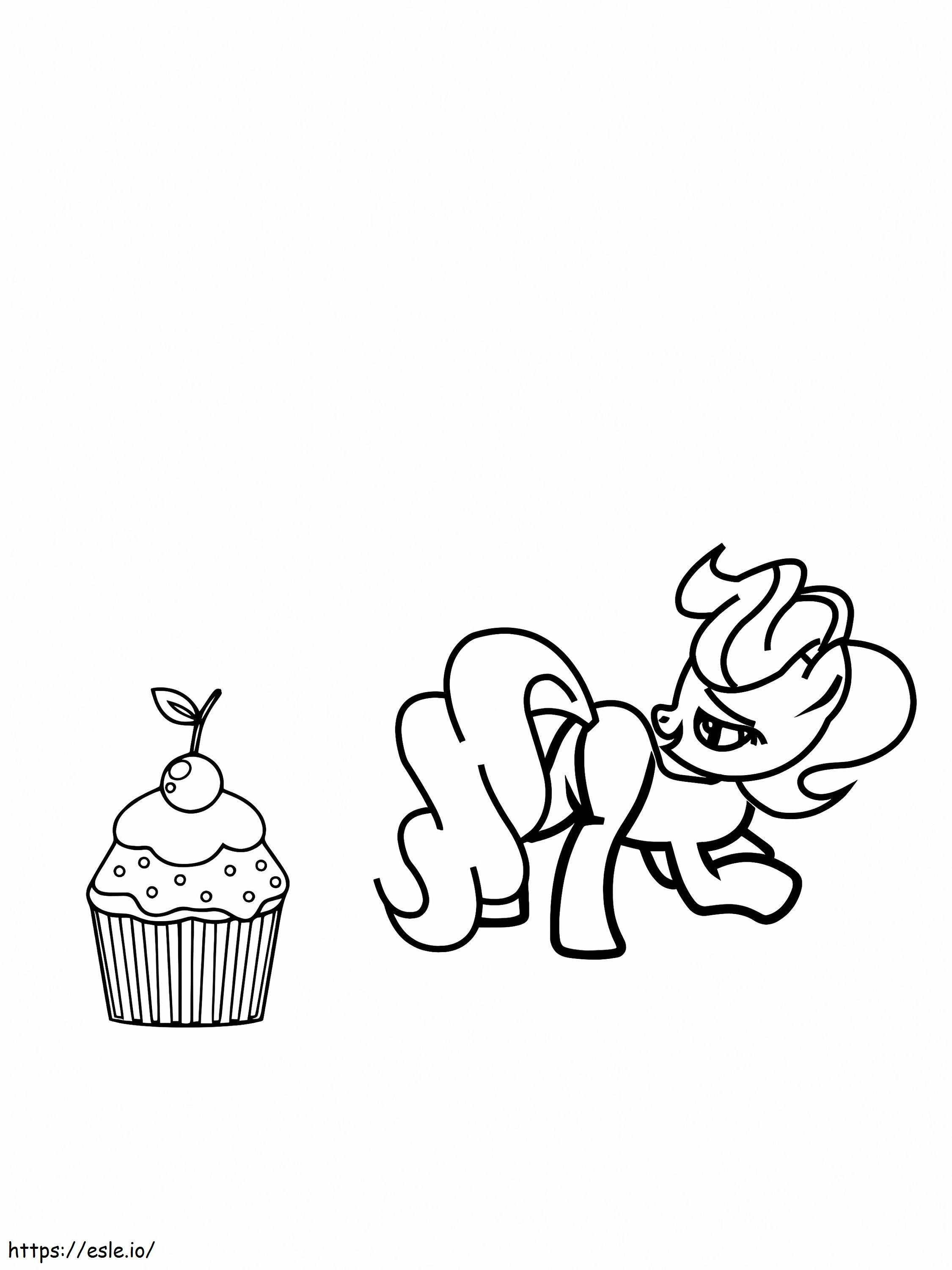 Cupcake en mevrouw Cake van My Little Pony kleurplaat kleurplaat
