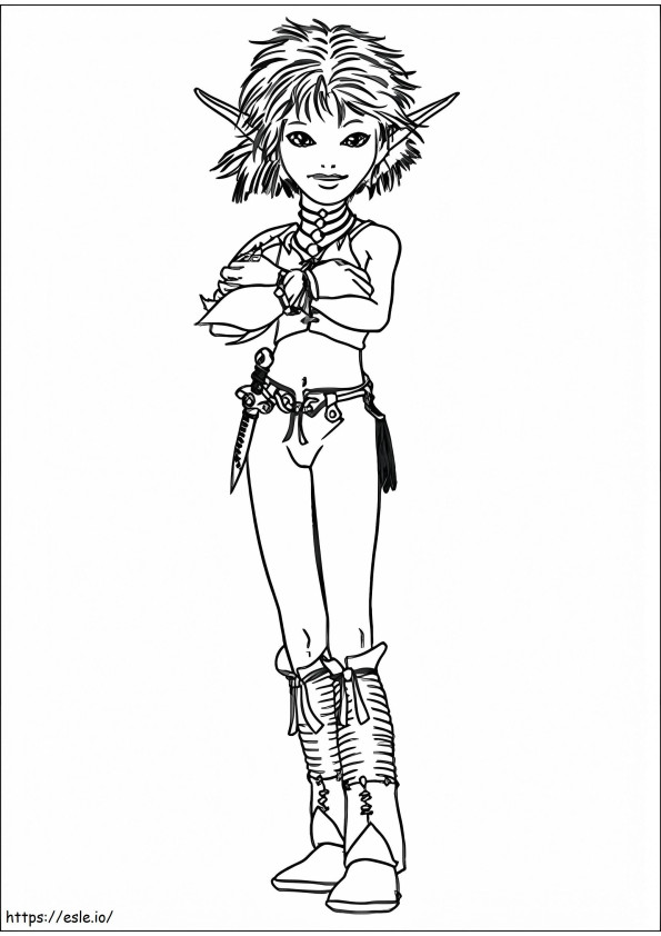 Cool Selenia A4 coloring page
