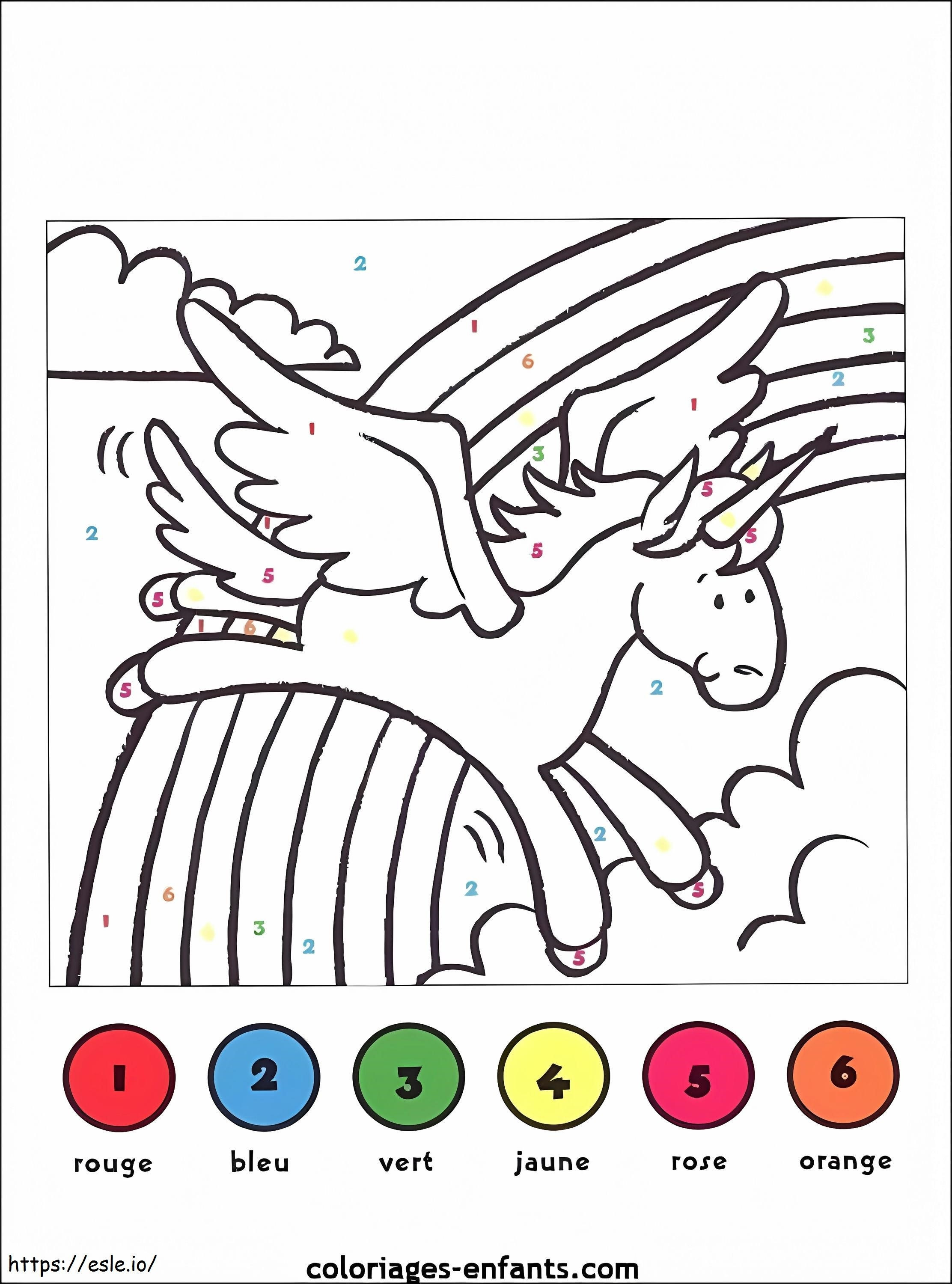 Unicorn magic 12 de colorat