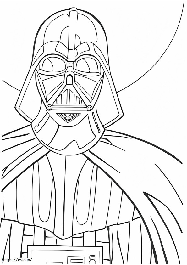 Darth Vader 3 de colorat