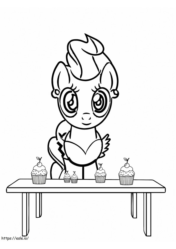 Cute Mrs Cake From My Little Pony coloring page