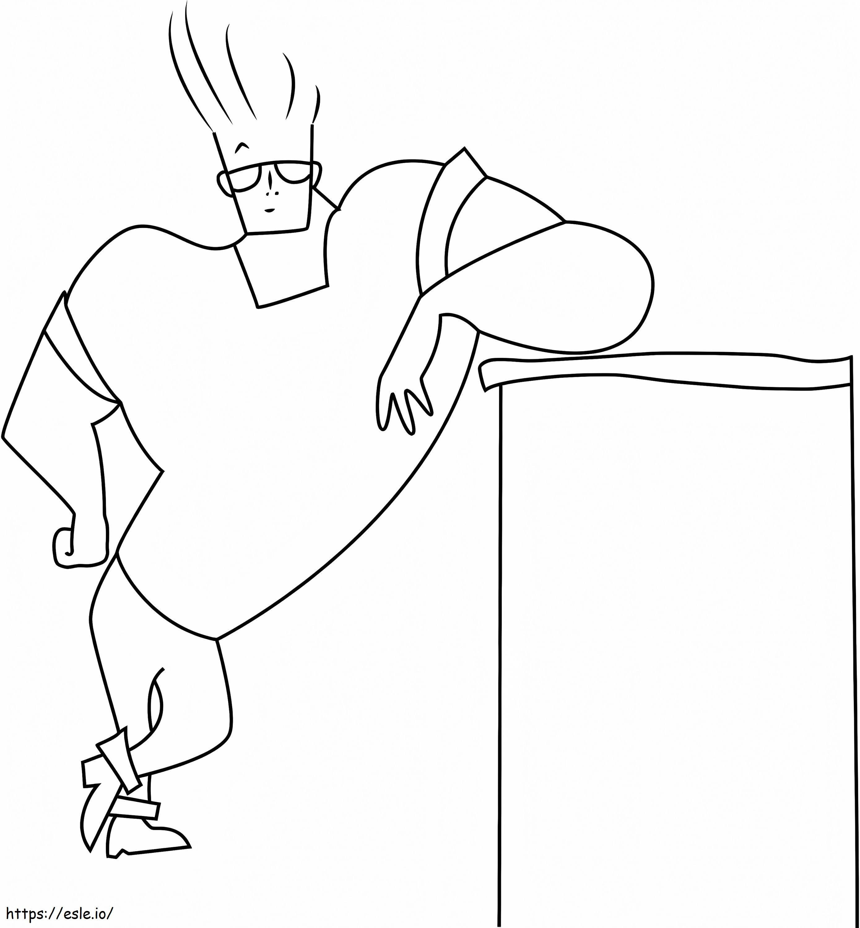 Awesome Johnny Bravo coloring page