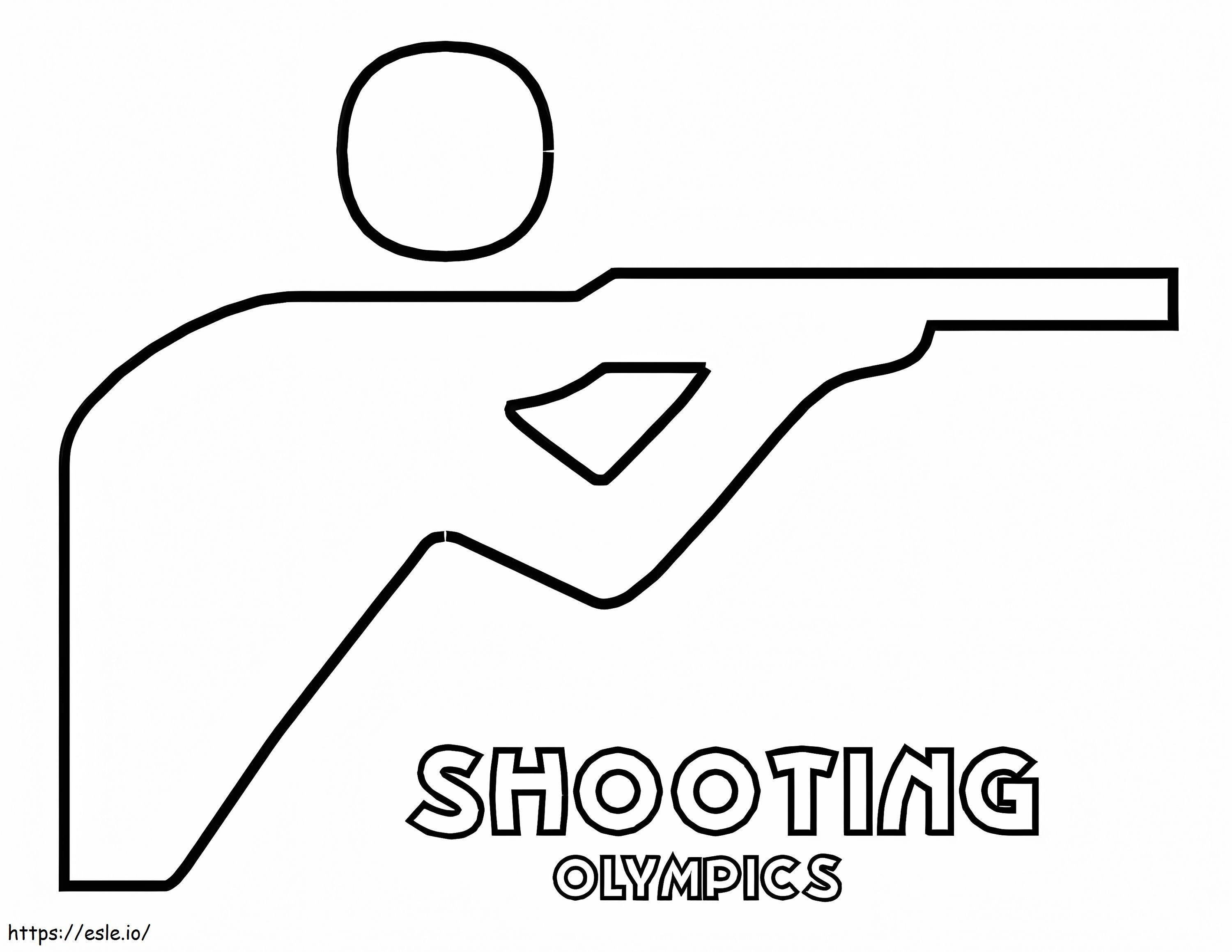 Olympics Shooting coloring page