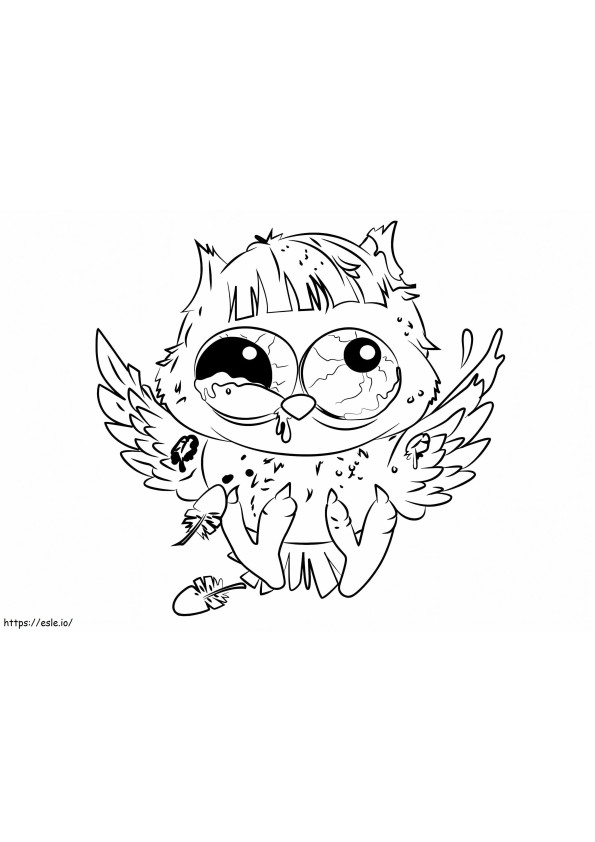 Coloriage Animalerie Foul Owl Ugglys à imprimer dessin