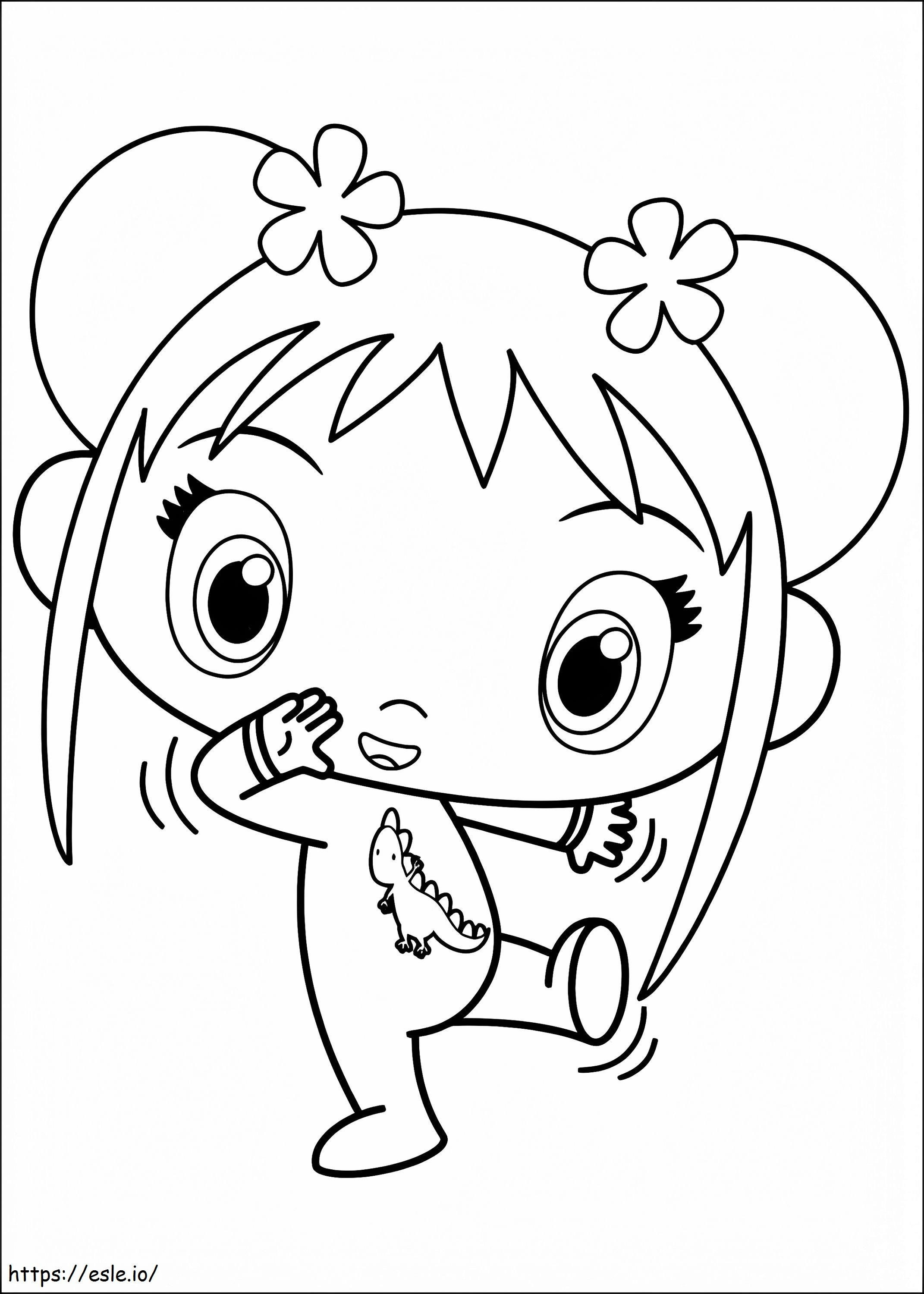 Pretty Kai Lan coloring page