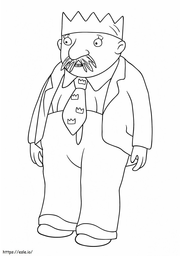 Little Princesss Dad coloring page