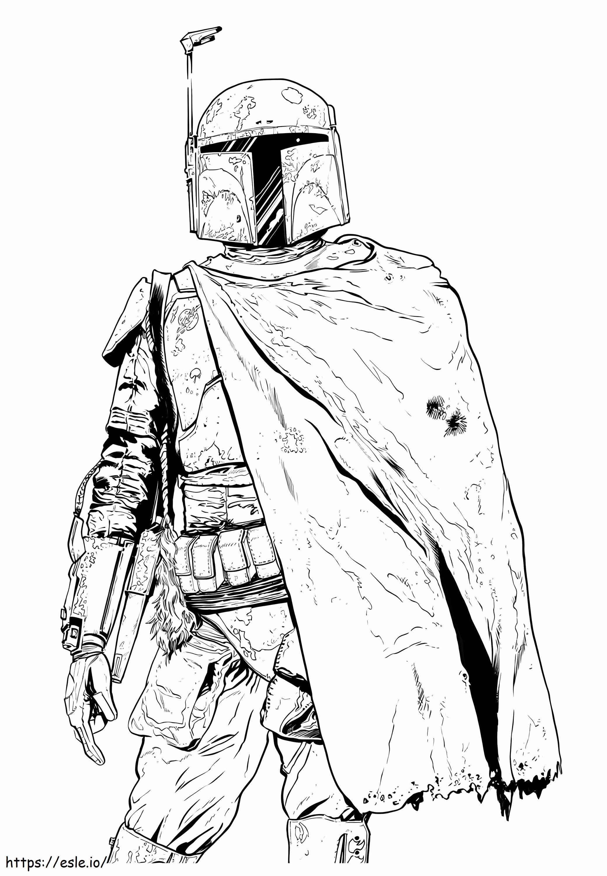Boba Fett 4 coloring page