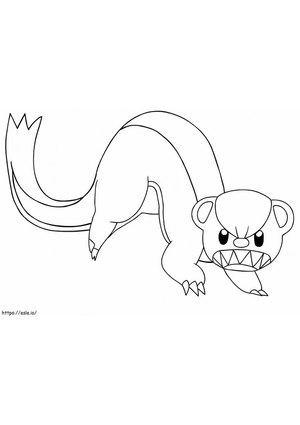 Yungoos Pokemon 2 coloring page
