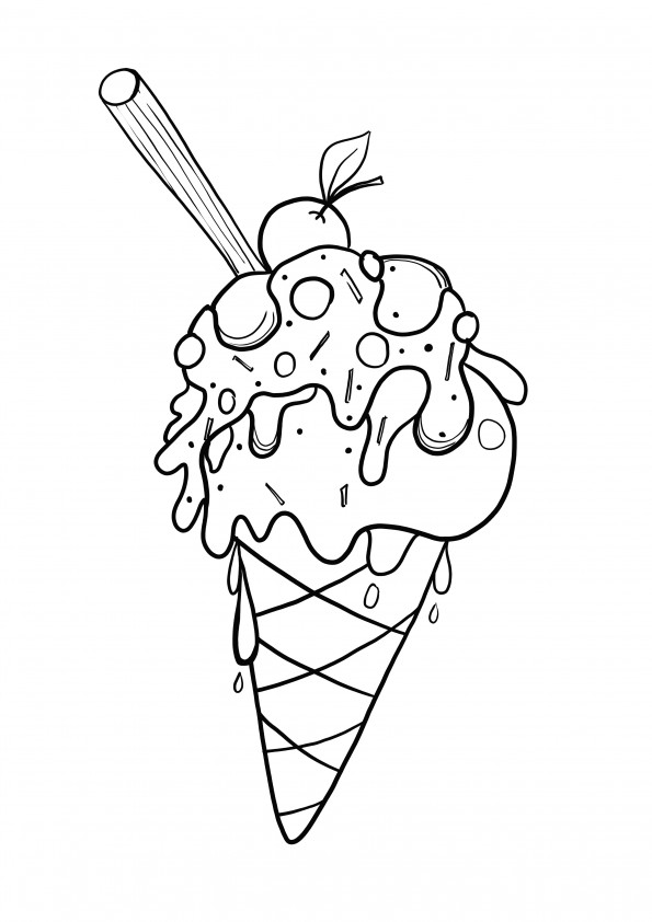 cool ice cream printing for free