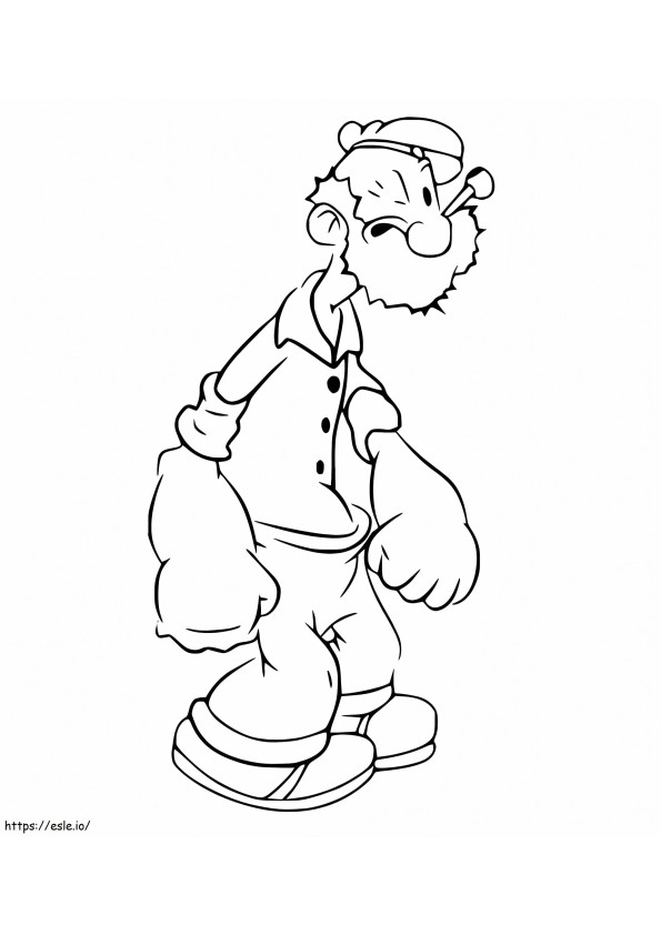 Velho Popeye para colorir