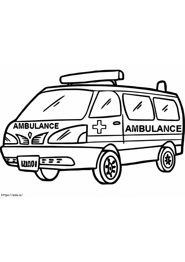 Ambulans 14 kolorowanka