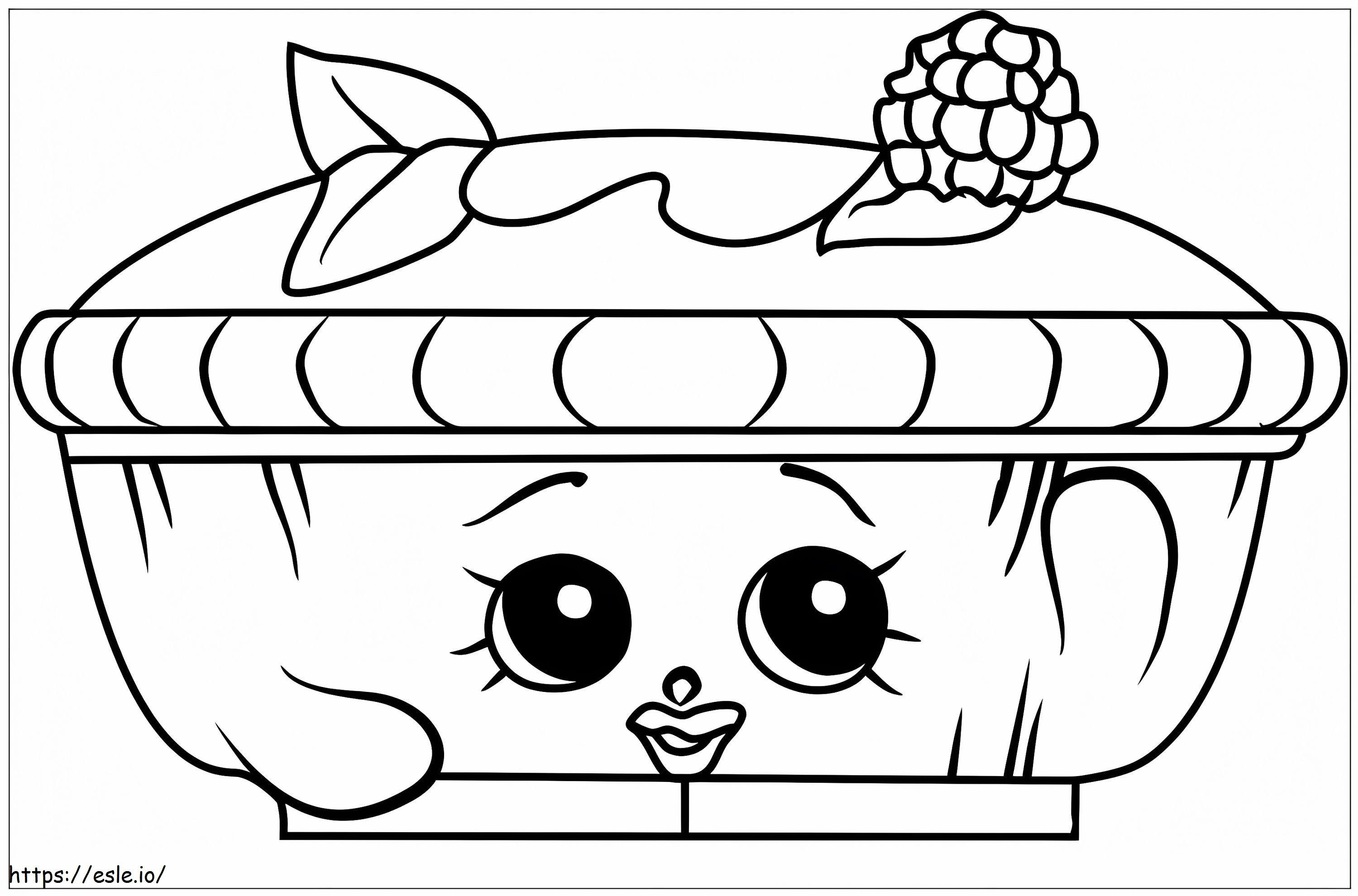 Queen Of Tarts Shopkins coloring page