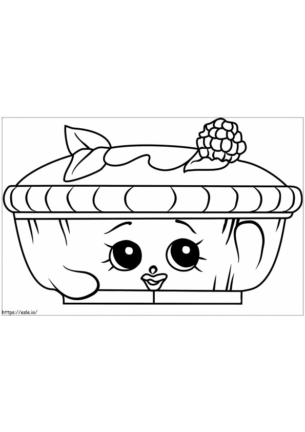 Queen Of Tarts Shopkins coloring page