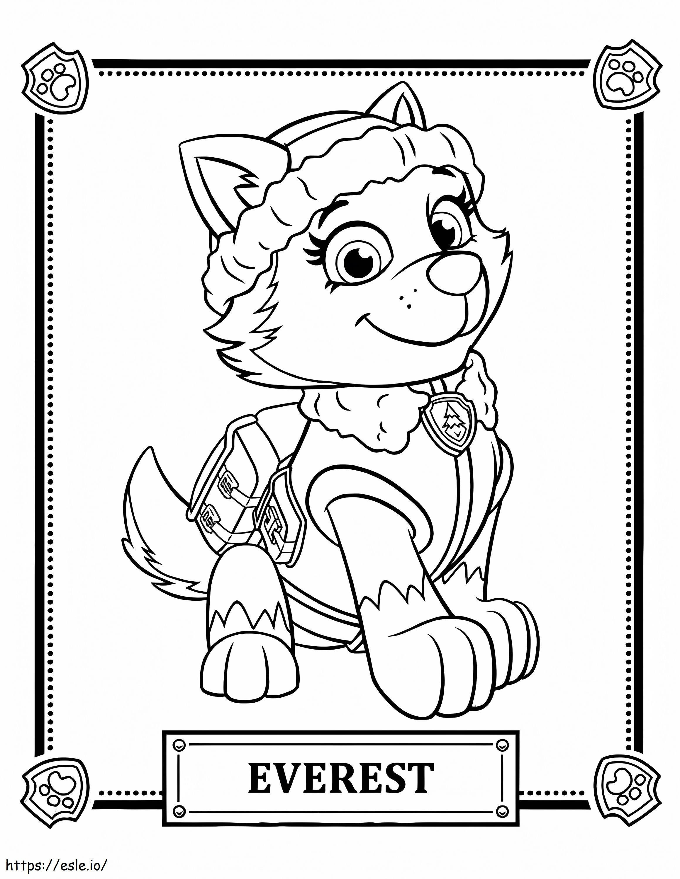 Patrulha Canina do Everest para colorir