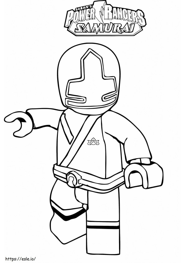 Lego Yellow Samurai Ranger Gambar Mewarnai