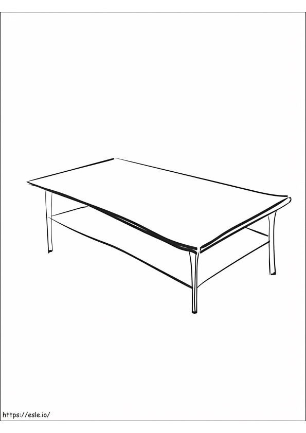 Free Printable Table coloring page