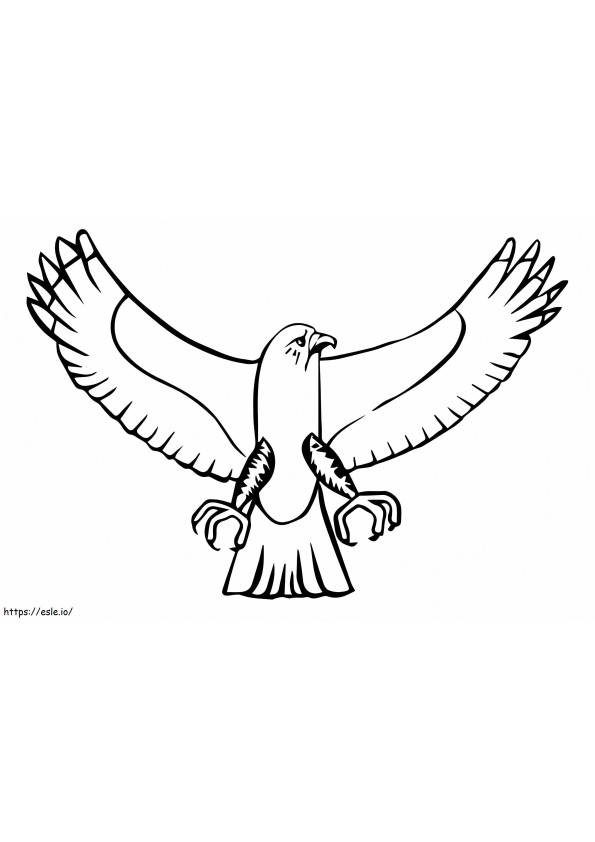 pájaro águila pescadora para colorear