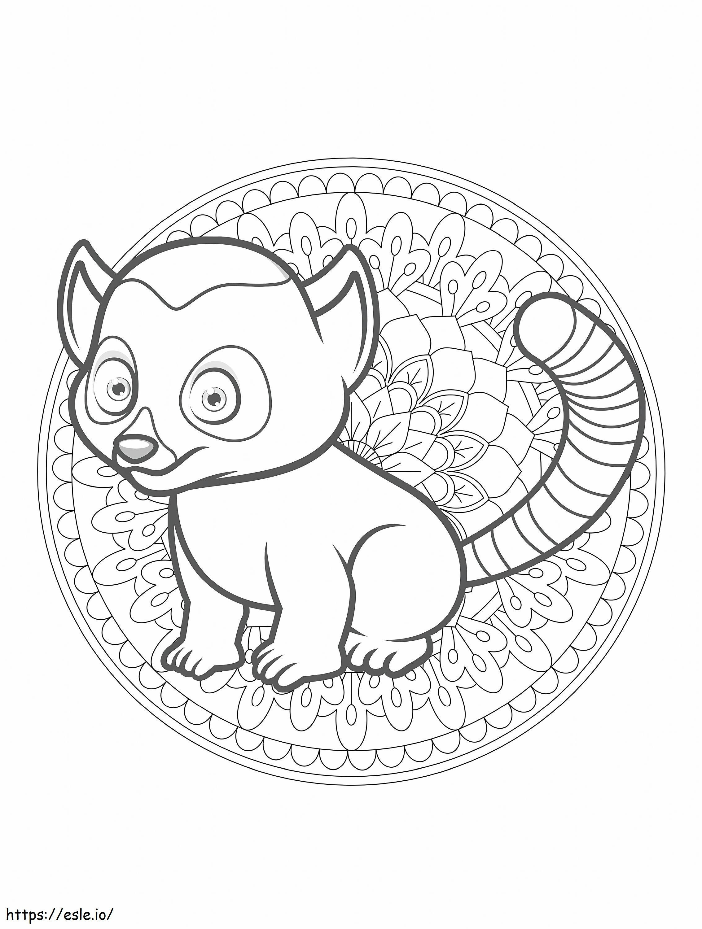 Adult Scaled Lemur coloring page