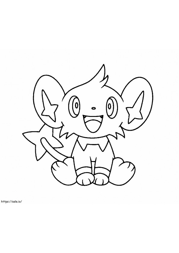 Coloriage Shinx Pokémon 3 à imprimer dessin