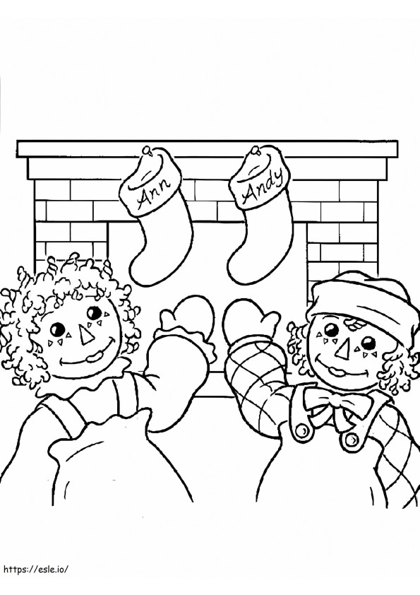 Raggedy Ann And Andy 6 coloring page