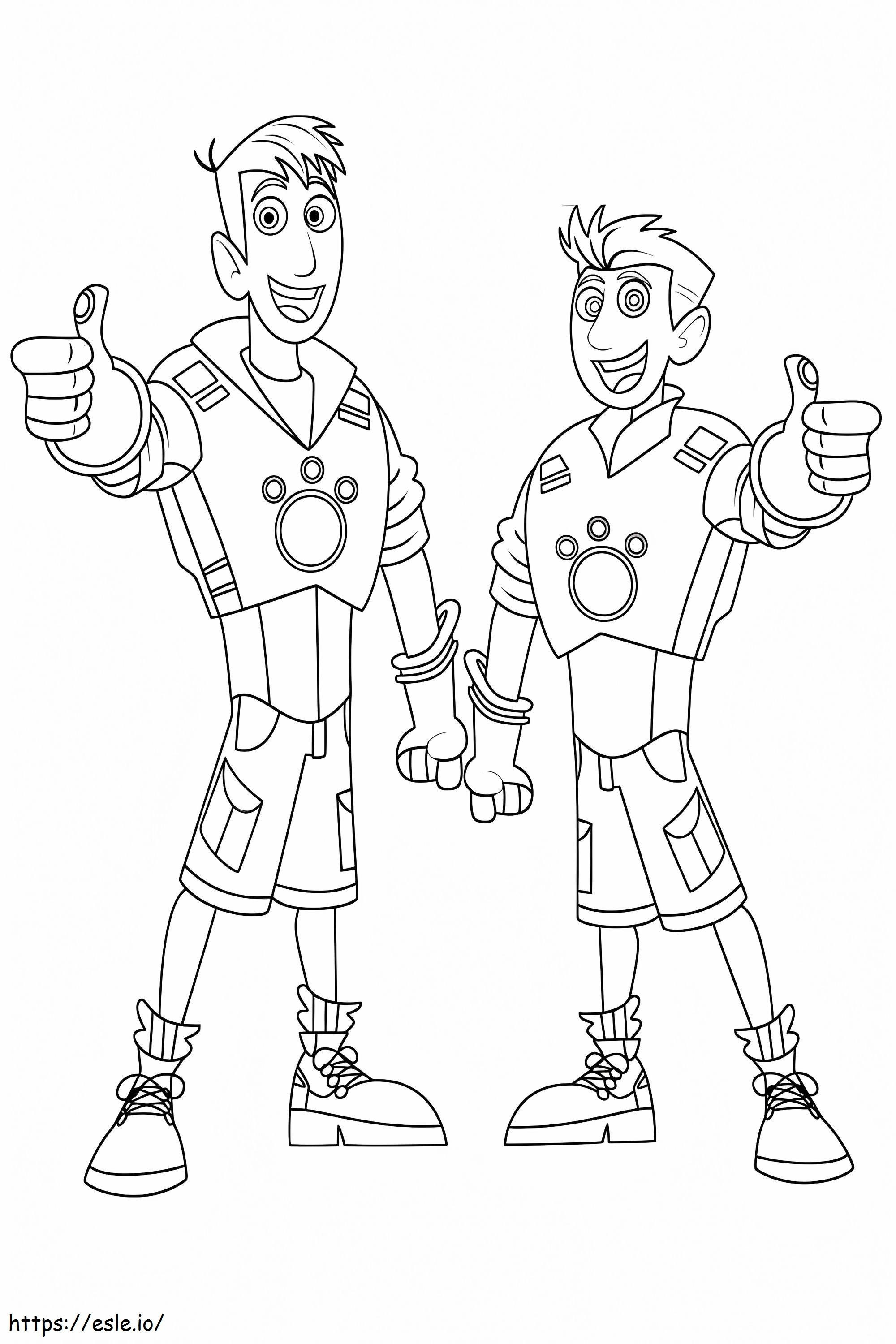 Martin And Chris Kratts coloring page