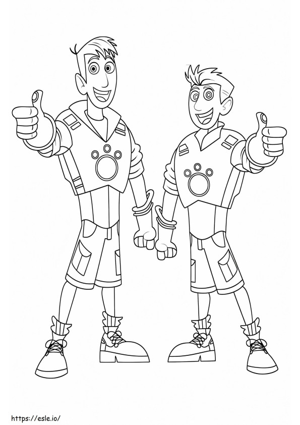 Martin And Chris Kratts coloring page
