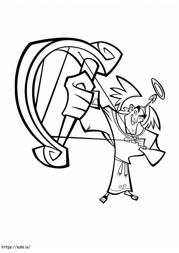 Angel Kronk coloring page