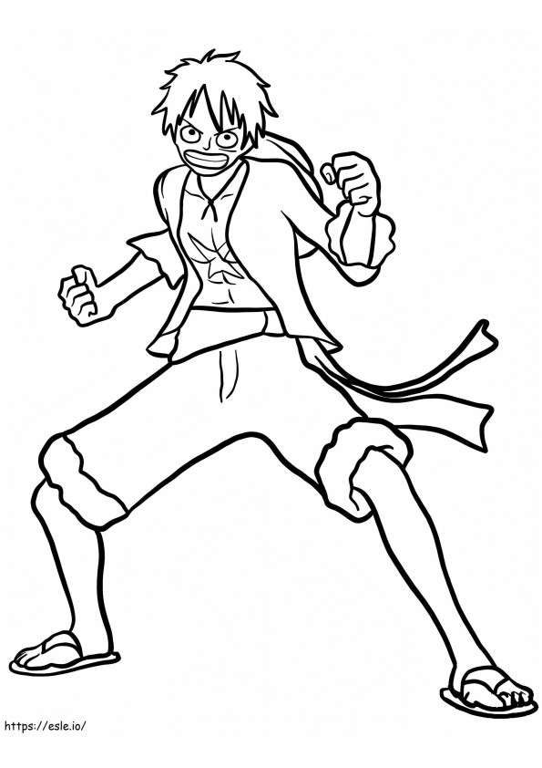 Angry Luffy 787X1024 coloring page