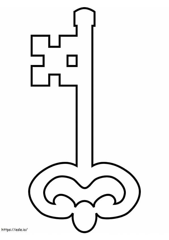 Free Key coloring page