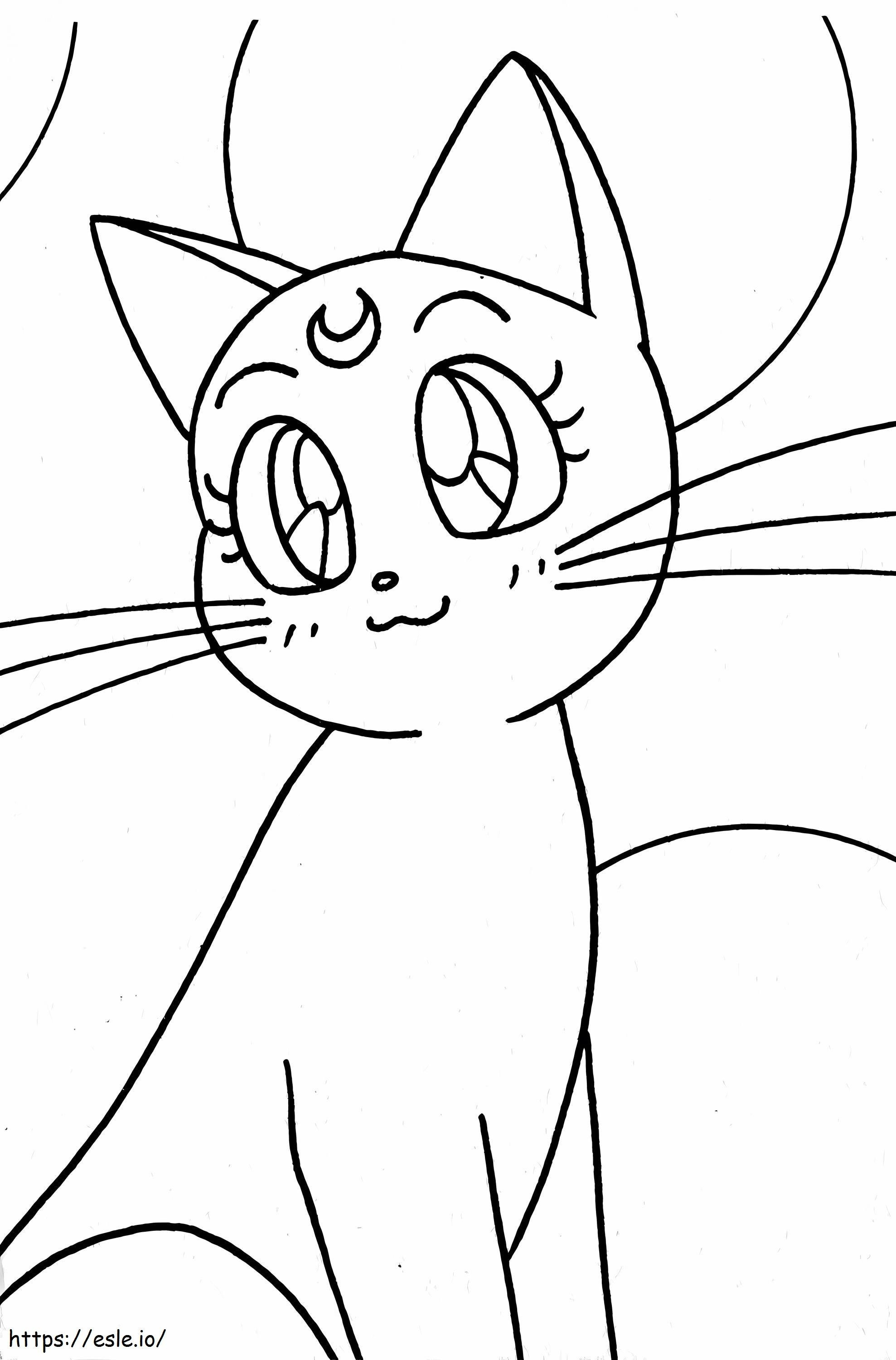Artemis From Sailor Moon coloring page