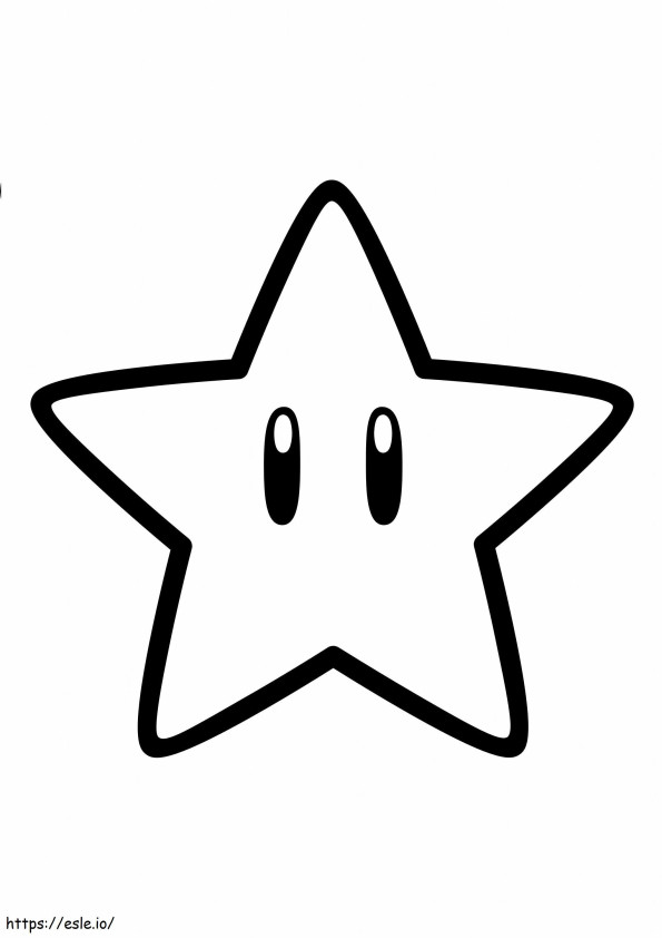 Cute Star Scaled coloring page