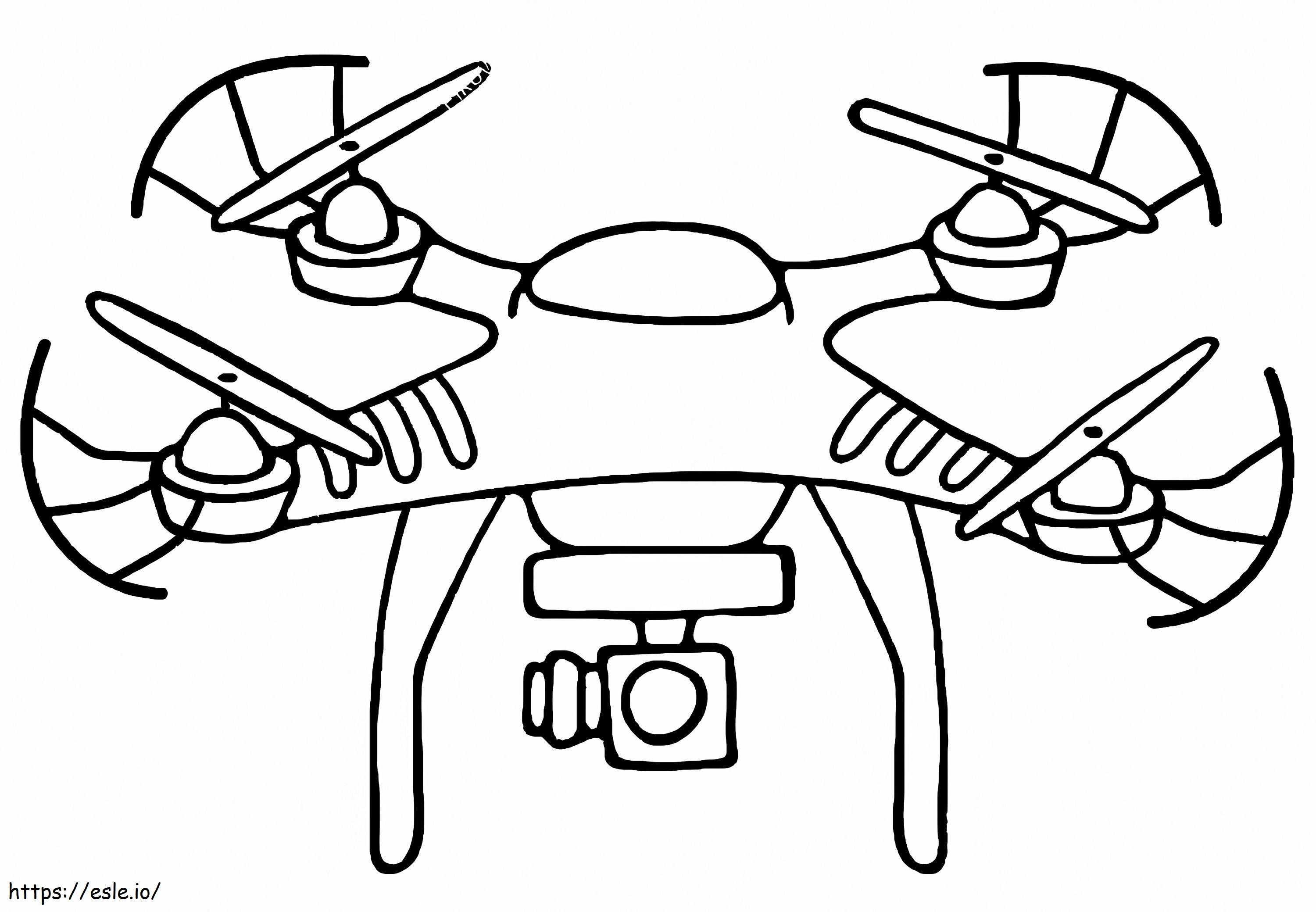 Coloriage Drone gratuit imprimable à imprimer dessin