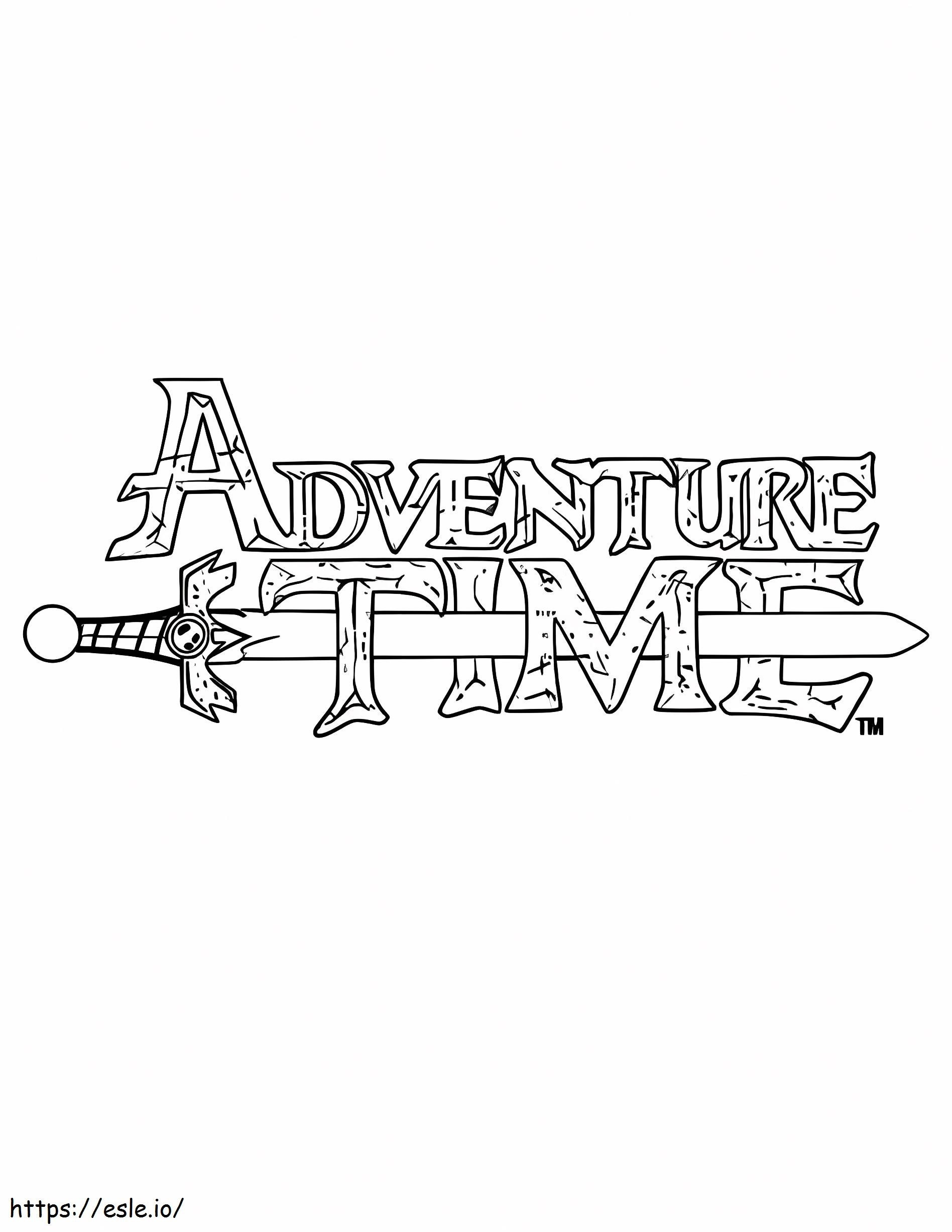Adventure Time-logo kleurplaat kleurplaat