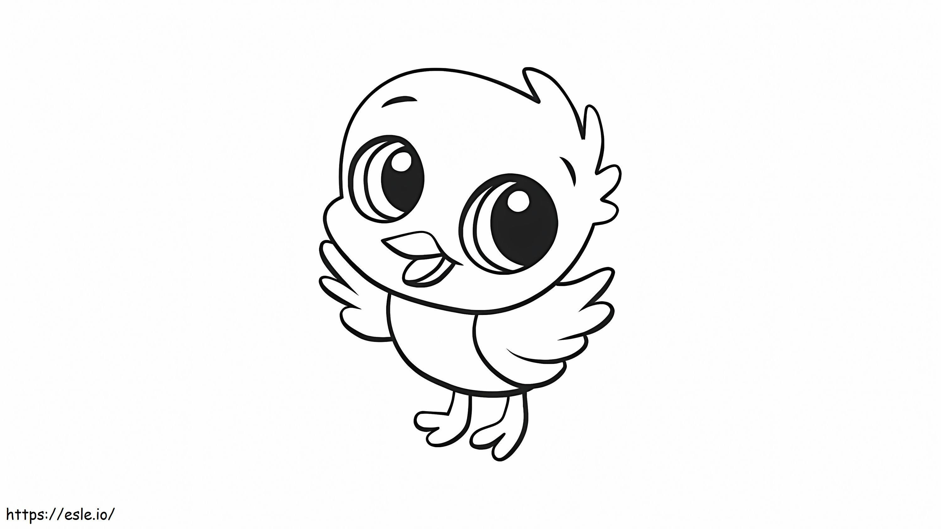 Baby Chick Söpö värjäykseen värityskuva