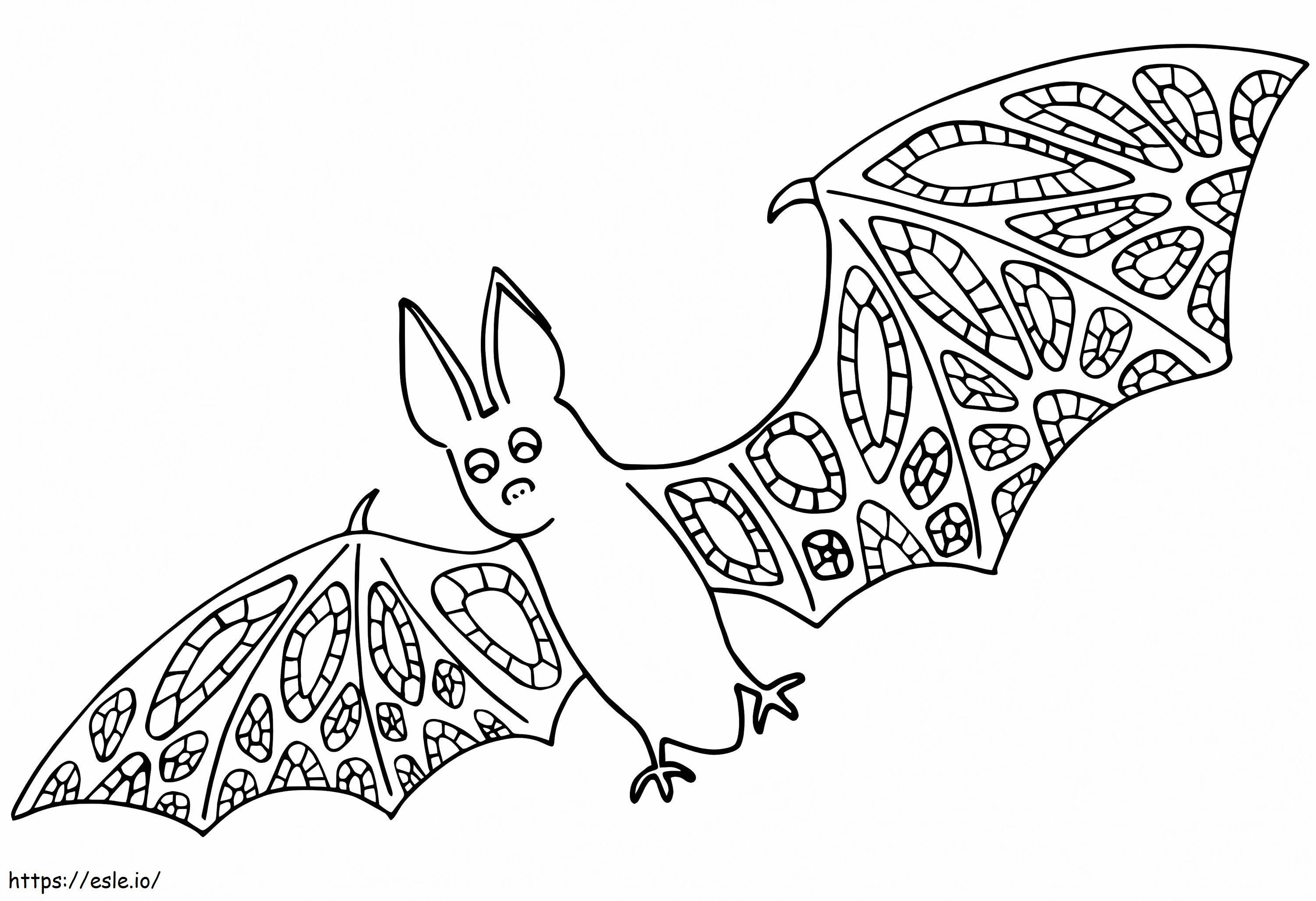 Bat Alebrijes de colorat