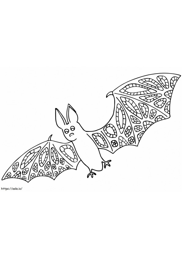 Bat Alebrijes coloring page