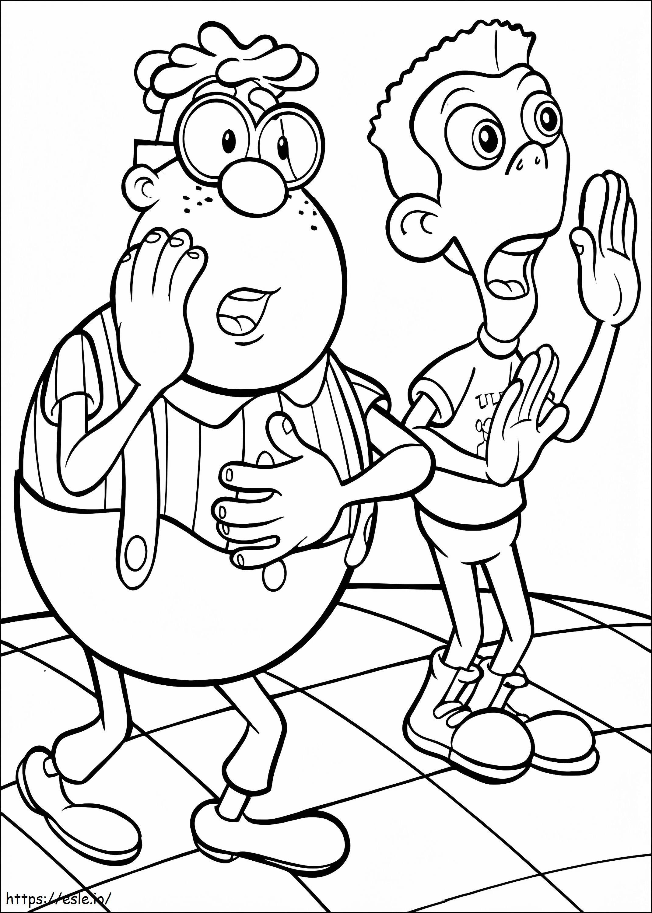Carl Wheezer And Sheen Estevez coloring page