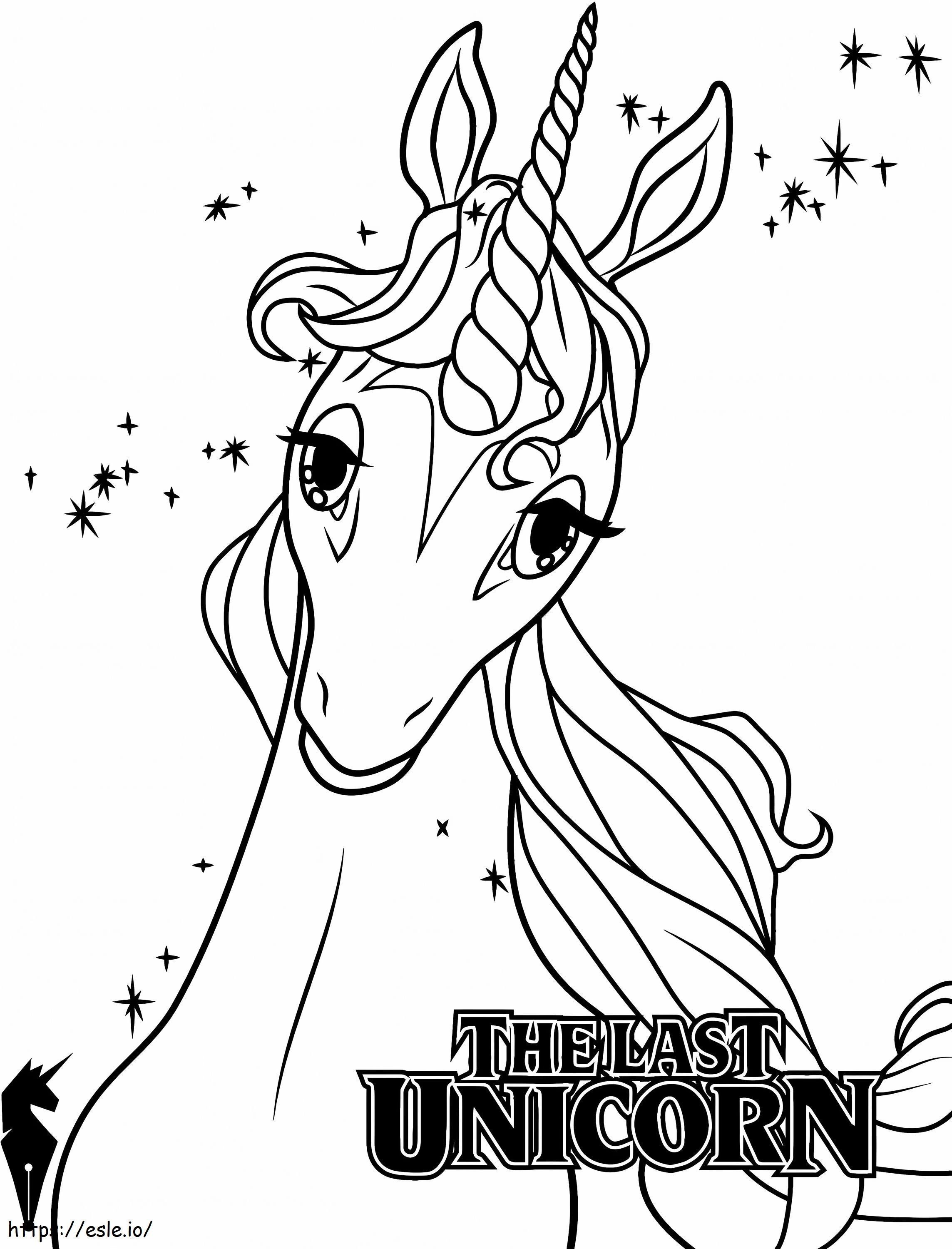 The Last Unicorn A4 coloring page