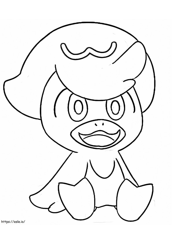 Adorable Quaxly coloring page