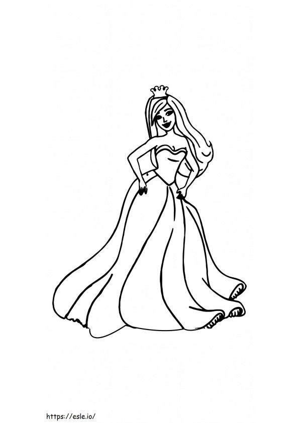 Księżniczka na ziarnku grochu do druku 6 kolorowanka