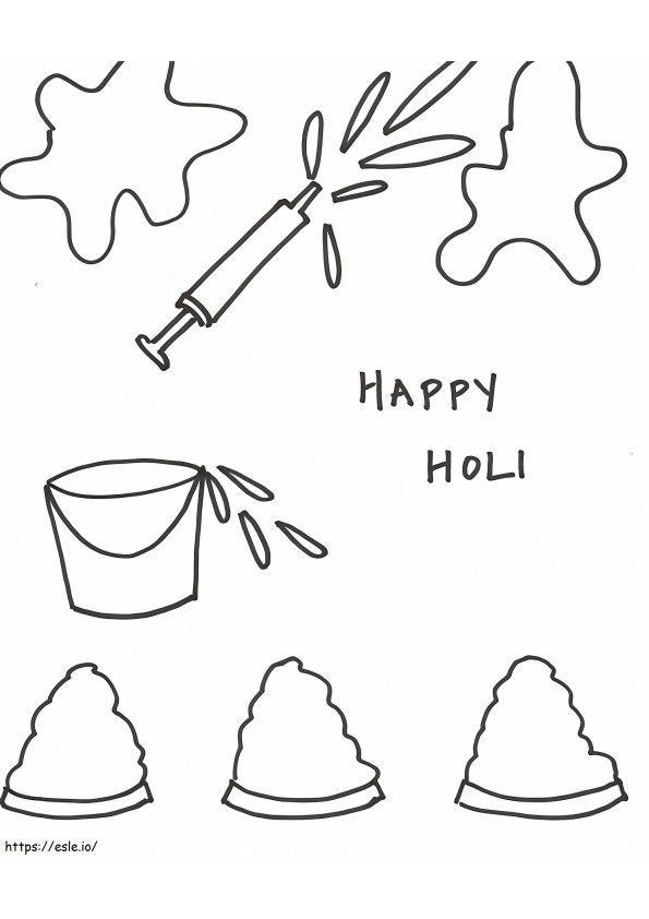 Coloriage Holi 7 à imprimer dessin